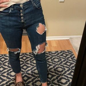 Free People ripped jeans